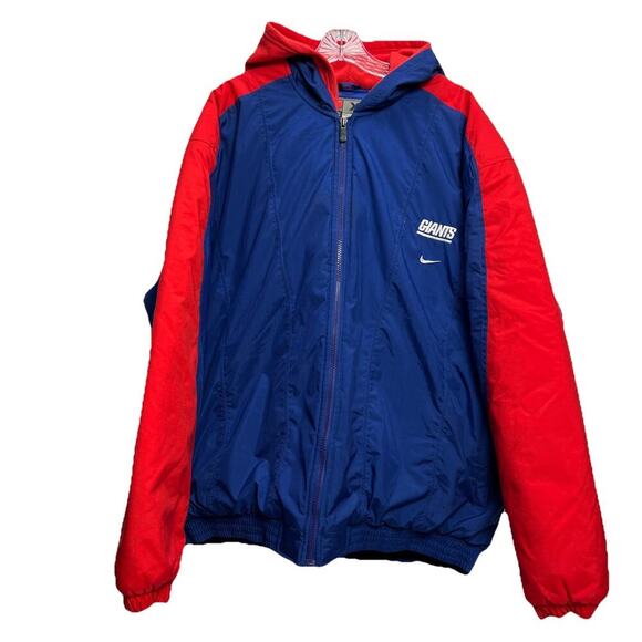 Nike New York Giants Football Team NFL Jacket Mens Blue Jacket XL